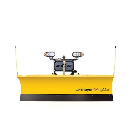 Meyer WingMan 6'8in Receiver Hitch Commercial-Grade Hydraulic Snow Plow w/ LED Lights 28320